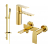 Mexen Zero DQ02 bath set, gold - 71103DQ02-50