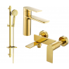 Mexen Zero DQ40 Badewannen-Set, gold - 71103DQ40-50