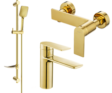 Mexen Zero DF62 Duschset, gëllen - 71104DF62-50