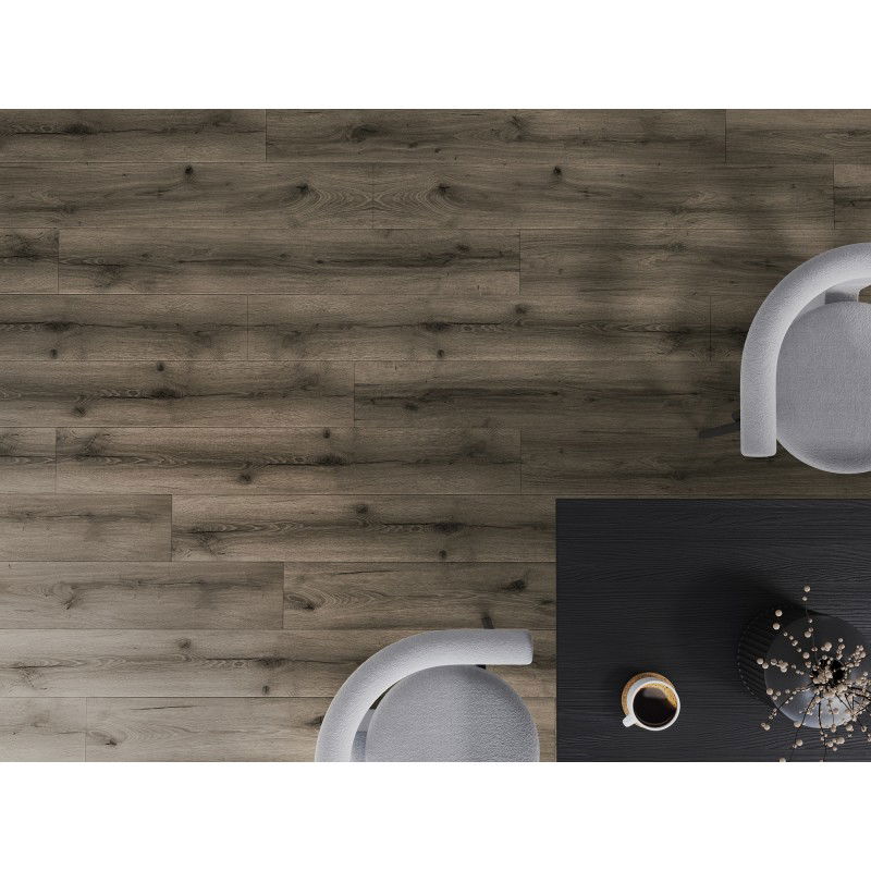 Mexen Sierra Vista vinylplattor 1240 x 182 mm SPC 6,5 mm, IXPE-underlag 1,5 mm, 4 V-foga, Ek - F1004-1240-182-505-4V1-01