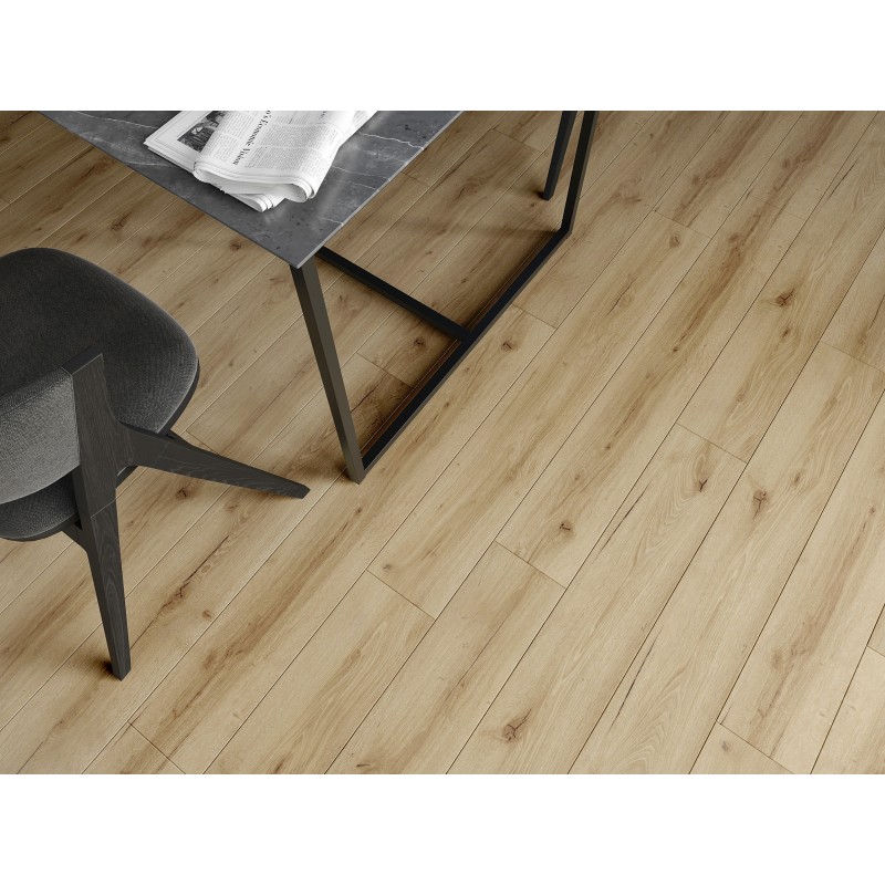 Mexen Sun Valley Vinylplatten 1240 x 182 mm SPC 6,5 mm, IXPE Unterlage 1,5 mm, 4 V-Fuge, Eiche - F1006-1240-182-505-4V1-01