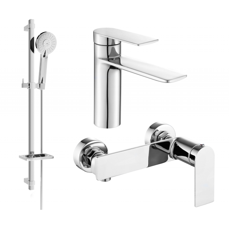Mexen Zero DQ40 douche set, chroom - 71104DQ40-00