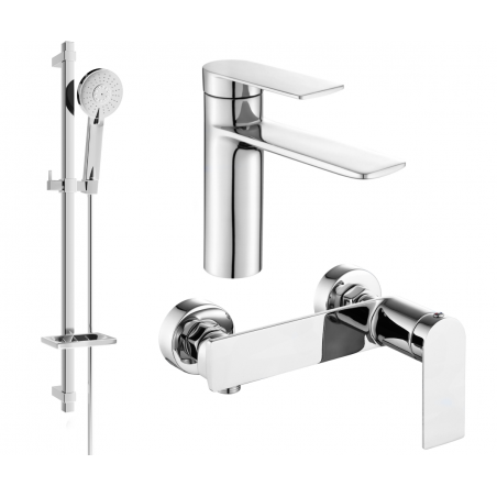 Mexen Zero DQ40 ensemble de douche, chrome - 71104DQ40-00