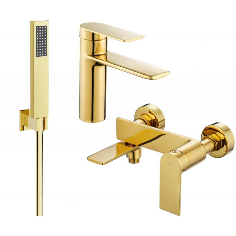 Mexen Zero R02 conjunto de bañera, dorado - 71103R02-50
