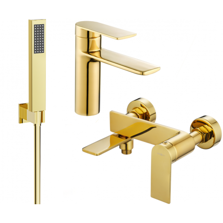 Mexen Zero R02 conjunto de banheira, dourado - 71103R02-50