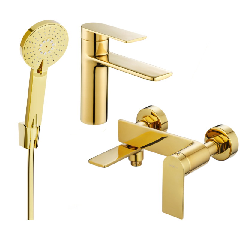 Mexen Zero R40 set za kadu, zlatni - 71103R40-50