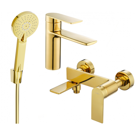 Mexen Zero R40 set za kadu, zlatni - 71103R40-50