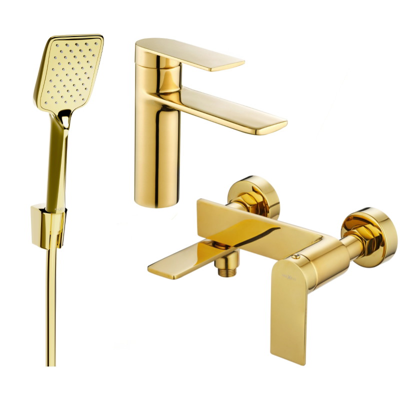 Mexen Zero R62 vannivalamu komplekt, kuldne - 71103R62-50