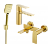 Mexen Zero R62 bathtub set, gold - 71103R62-50