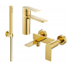 Mexen Zero R70 Bathtub Set, Gold - 71103R70-50