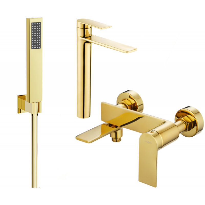 Mexen Zero R02 Badewannenset, golden - 71113R02-50