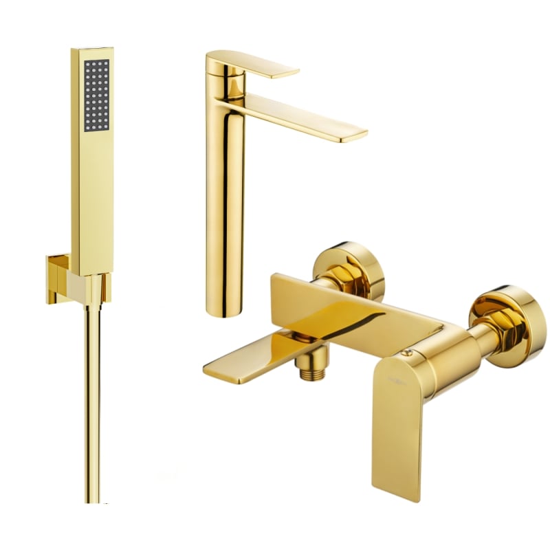 Mexen Zero R02 vannisegisti komplekt, kuldne - 71113R02-50