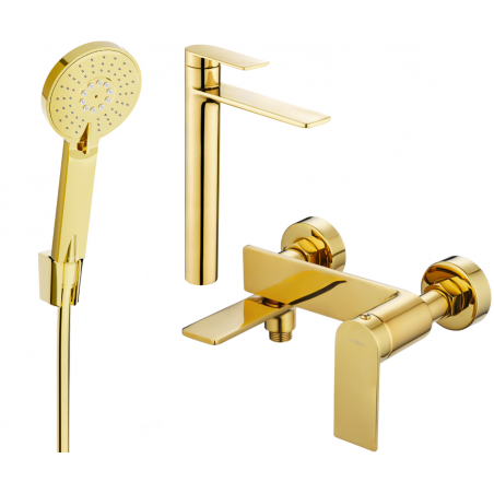 Mexen Zero R40 badkuipset, goud - 71113R40-50