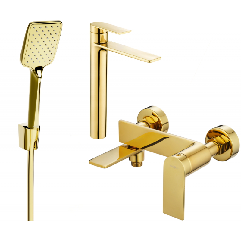 Mexen Zero R62 Badewannen-Set, goldfarben - 71113R62-50