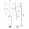 Mexen R-22 3-Funktionen Handbrause, Chrom - 79522-00