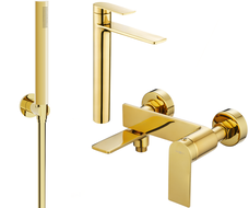 Mexen Zero Conjunto de bañera R70, dorado - 71113R70-50