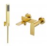 Mexen Zero R02 mitigeur de baignoire avec ensemble de douche, or - 7113R02-50