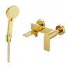 Mexen Zero R40 Badewannenarmatur mit Duschset, Gold - 7113R40-50