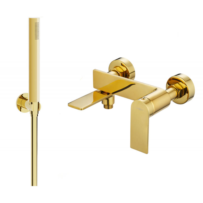 Mexen Zero R70 grifo de bañera con set de ducha, dorado - 7113R70-50