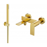 Mexen Zero R70 badkraan met douchegarnituur, goud - 7113R70-50