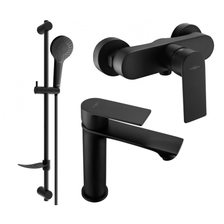 Mexen Royo DF05 ensemble de douche, noir - 72204DF05-70