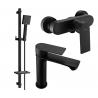 Mexen Royo DQ45 douchepakket, zwart - 72204DQ45-70