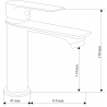 Mexen Royo DQ45 douchepakket, zwart - 72204DQ45-70