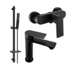 Mexen Royo DQ72 Shower Set, Black - 72204DQ72-70