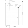 Mexen Royo Ensemble de douche DF05, noir - 72214DF05-70