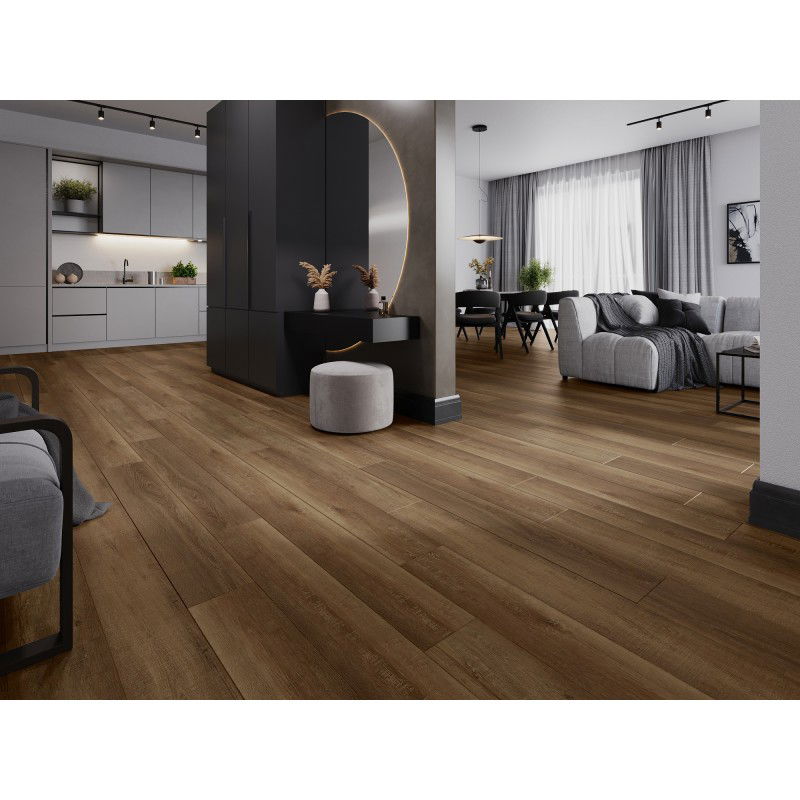 Mexen Queen Creek Vinylpanele 1240 x 182 mm SPC 6,5 mm, IXPE Ënnerlag 1,5 mm, 4 V-Fuga, Iech - F1013-1240-182-505-4V1-01