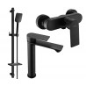 Mexen Royo DQ62 shower set, black - 72214DQ62-70