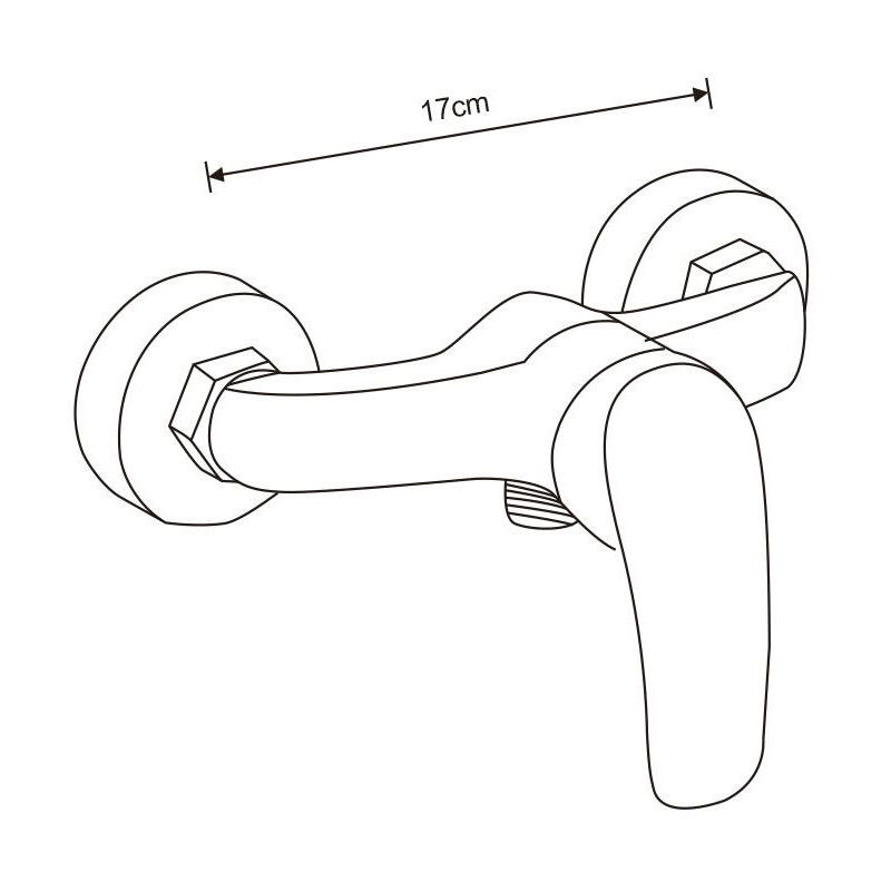 Mexen Fabia DF72 Douche-Set, schwaarz - 746504DF72-70
