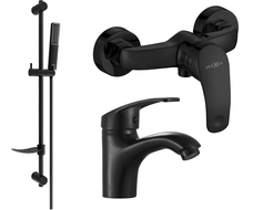Mexen Fabia DF72 Douche-Set, schwaarz - 746504DF72-70
