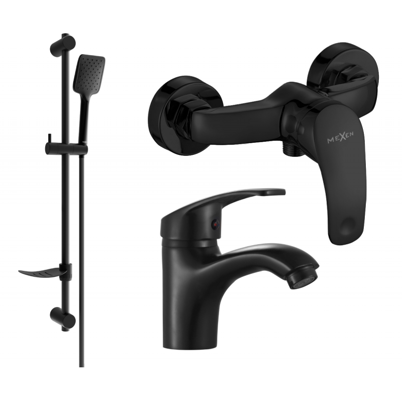 Mexen Fabia DF62 conjunto de ducha, negro - 746504DF62-70