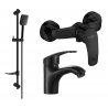 Mexen Fabia DF62 shower set, black - 746504DF62-70