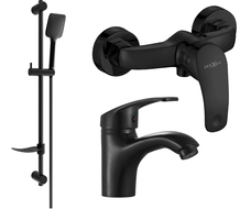 Mexen Fabia DF62 dušas komplekts, melns - 746504DF62-70