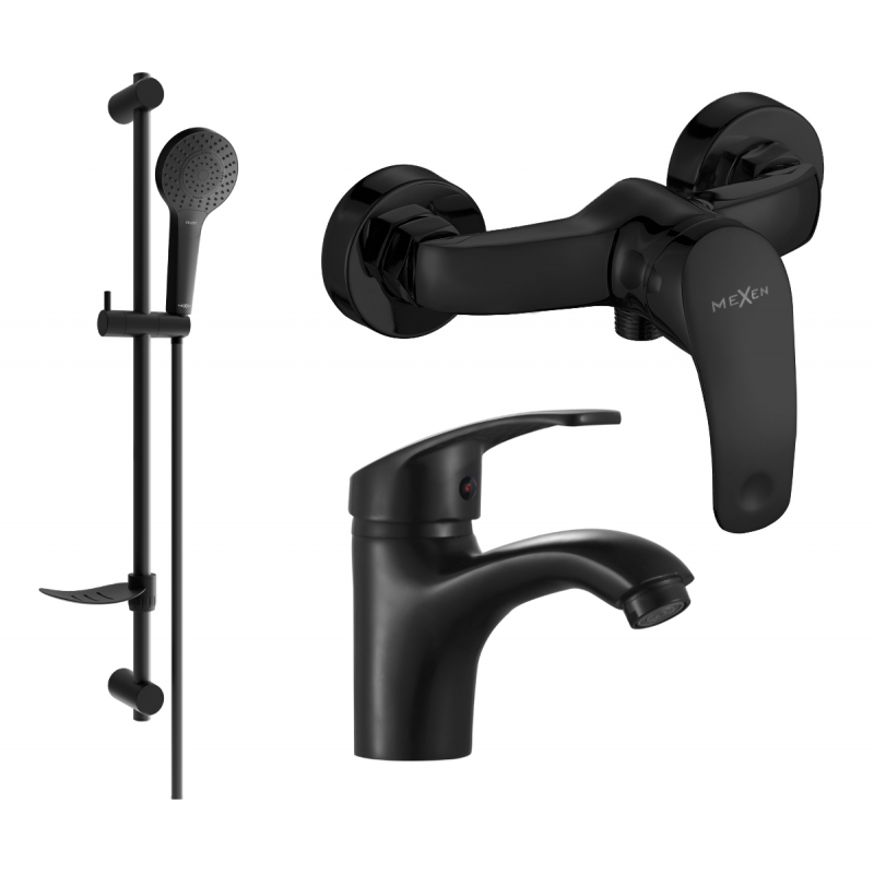Mexen Fabia DF05 conjunto de ducha, negro - 746504DF05-70