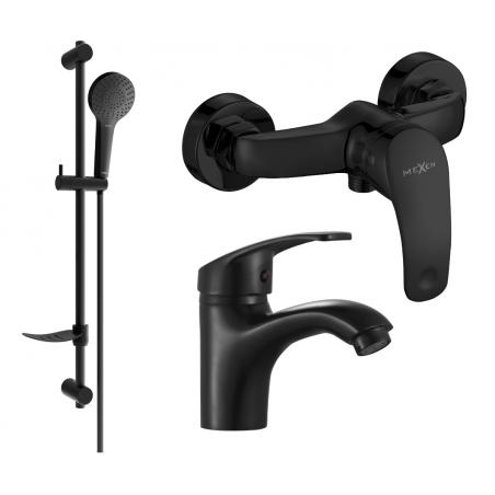 Mexen Fabia DF05 suihkusarja, musta - 746504DF05-70