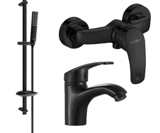 Ensemble de douche Mexen Fabia DB72, noir - 746504DB72-70