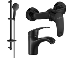 Mexen Fabia DB05 shower set, black - 746504DB05-70