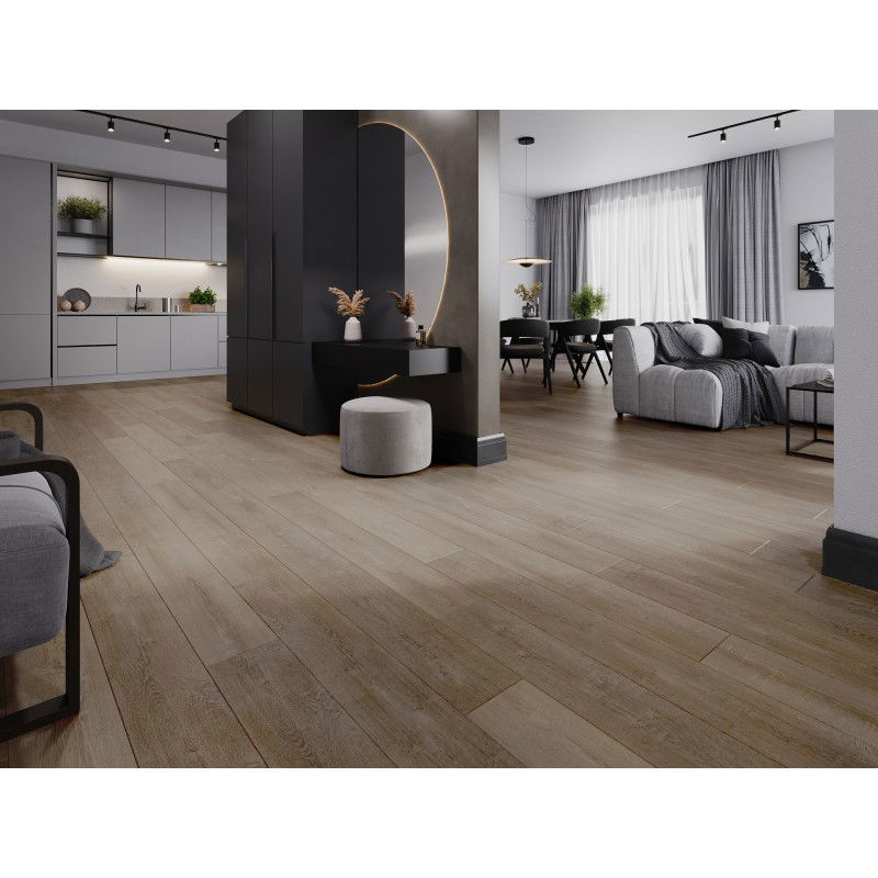 Mexen Windsor vinyl panels 1240 x 182 mm SPC 6.5 mm, IXPE underlay 1.5 mm, 4 V-Groove, Oak - F1016-1240-182-505-4V1-01