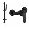 Mexen Fabia DB72 shower faucet with shower set, black - 74654DB72-70