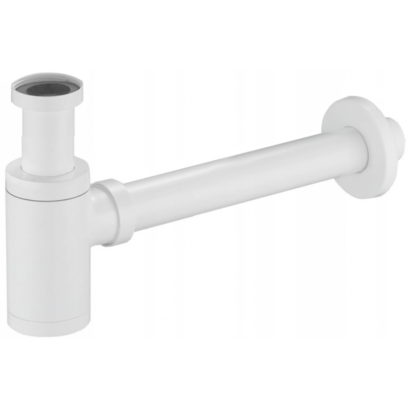 Mexen semisifón para lavabo redondo, blanco - 79950-20