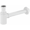 Mexen demi-siphon de lavabo rond, blanc - 79950-20