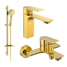 Mexen Alexa DQ40 Bath Set, Gold - 71203DQ40-50