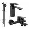 Mexen Alexa Ensemble de baignoire DQ40, noir - 71203DQ40-70