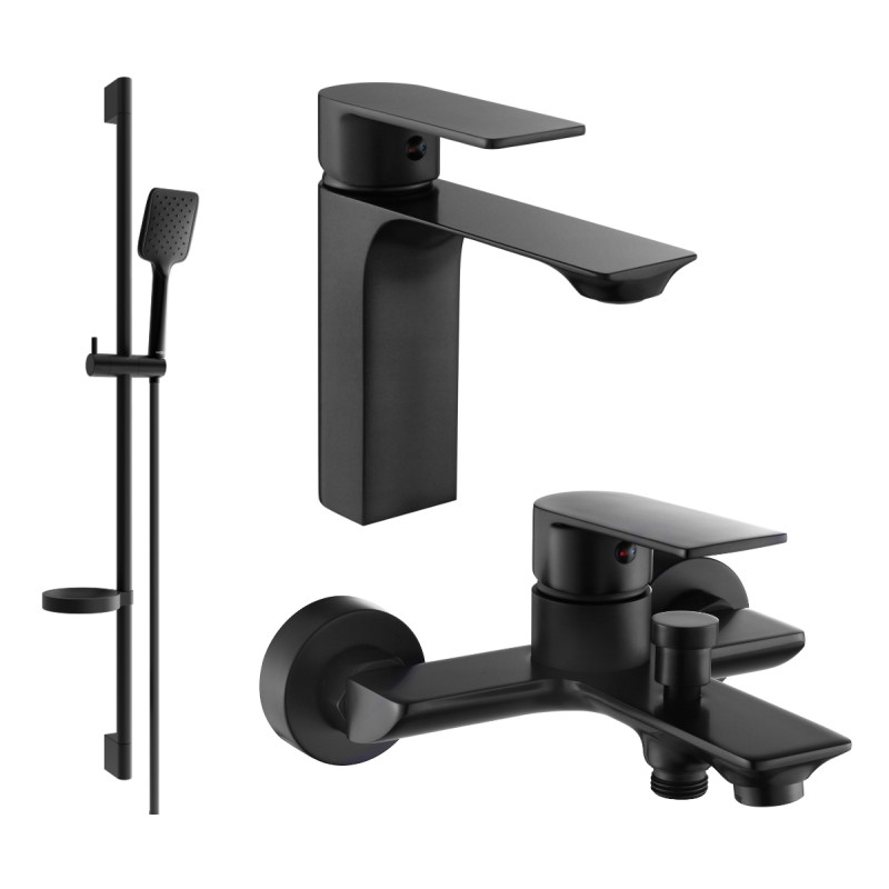 Mexen Alexa DS62 vannitarvik komplekt, must - 71203DS62-70