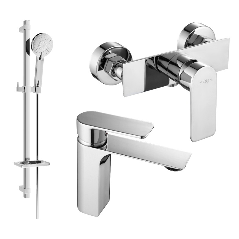 Mexen Alexa DQ40 dušikomplekt, kroom - 71204DQ40-00