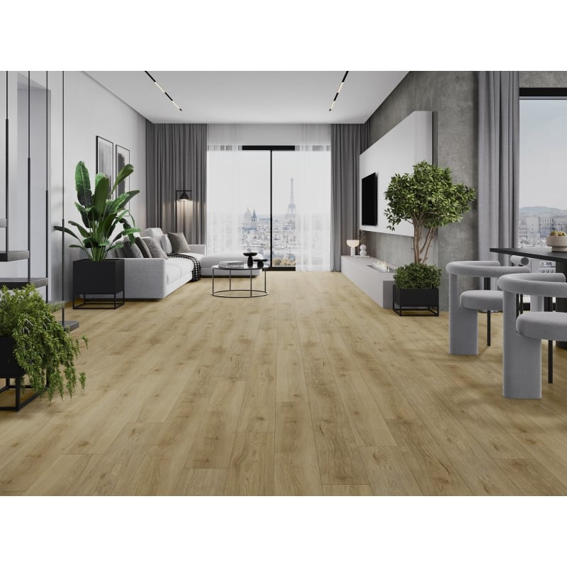 Mexen Charter Oak panele winylowe 1240 x 182 mm SPC 6,5 mm, podkład IXPE 1,5 mm, 4 V-Fuga, Dąb - F1022-1240-182-505-4V1-01