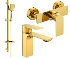 Mexen Alexa DQ62 ensemble de douche, doré - 71204DQ62-50